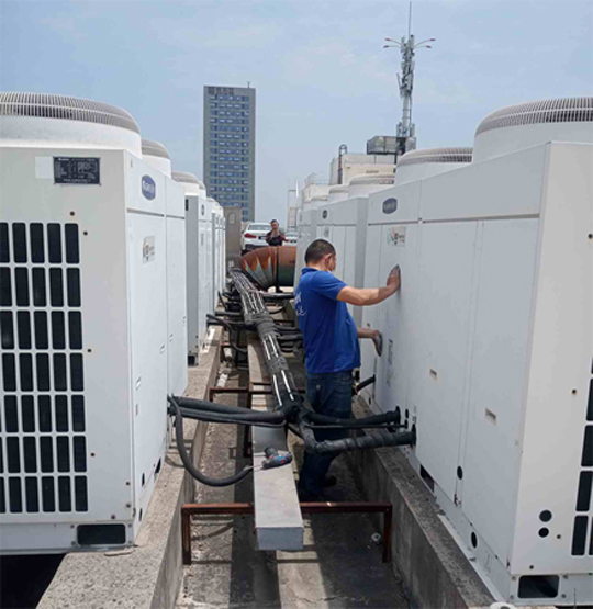 茶陵中央空调制热和不制冷系统维修方法